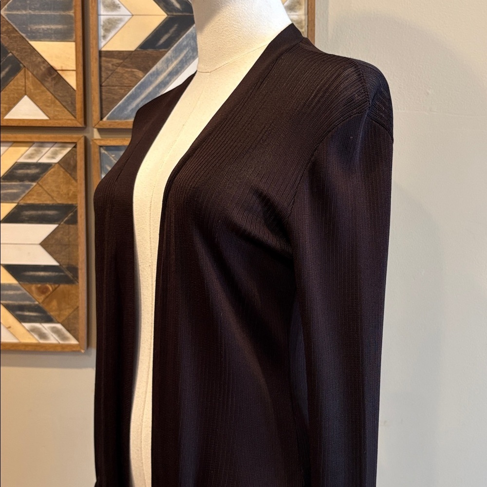 Ralph Lauren Collection Vintage Ribbed Semi-Sheer Cardigan Sweater size Small - Picture 5 of 12